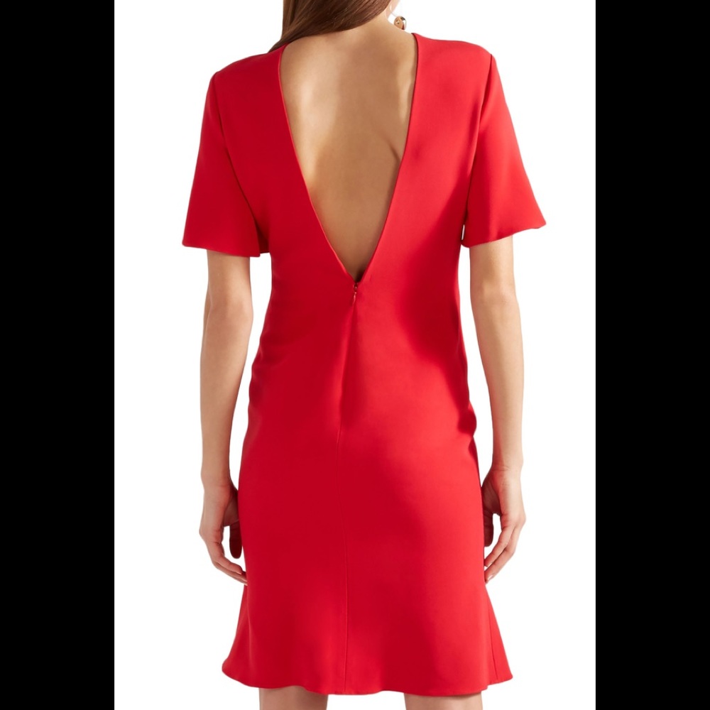 Brandon Maxwell Open Back Crepe Dress - Picture 2 of 8